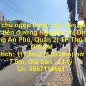 Chính chủ ngộp bank, cần bán gấp đất mặt tiền đường Nguyễn Thị Định, An Phú, Quận 2.